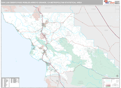 San Luis Obispo-Paso Robles-Arroyo Grande Metro Area Digital Map Premium Style